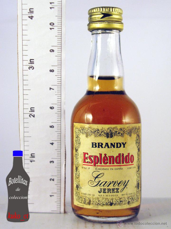 Coleccionismo de vinos y licores: BOTELLITA BOTELLIN BRANDY ESPLENDIDO BODEGAS GARVEY JEREZ