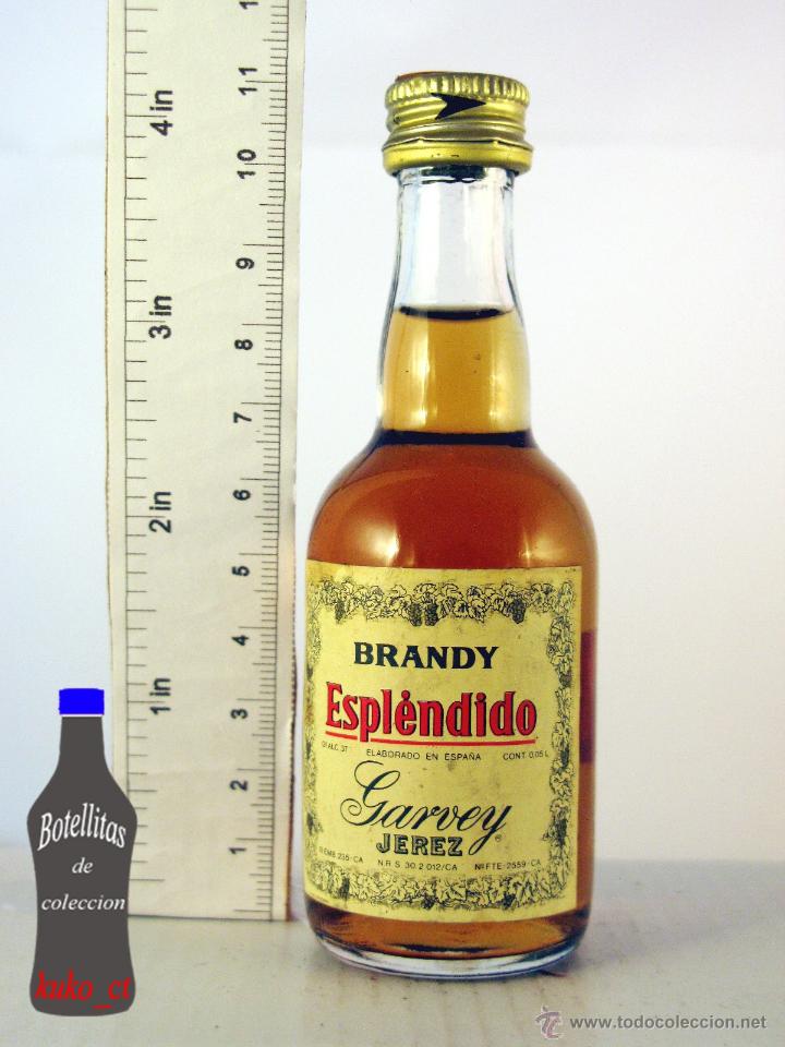 Coleccionismo de vinos y licores: BOTELLITA BOTELLIN BRANDY ESPLENDIDO BODEGAS GARVEY JEREZ