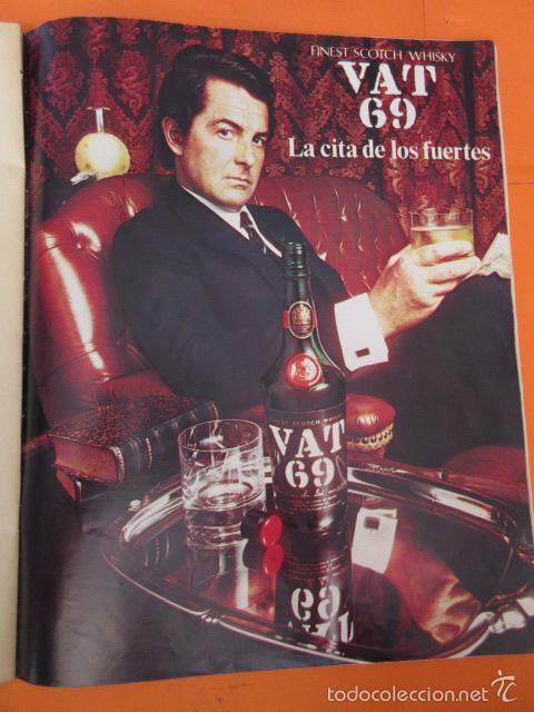 Coleccionismo de vinos y licores: PUBLICIDAD 1972 - COLECCION BEBIDAS - WHISKY VAT 69