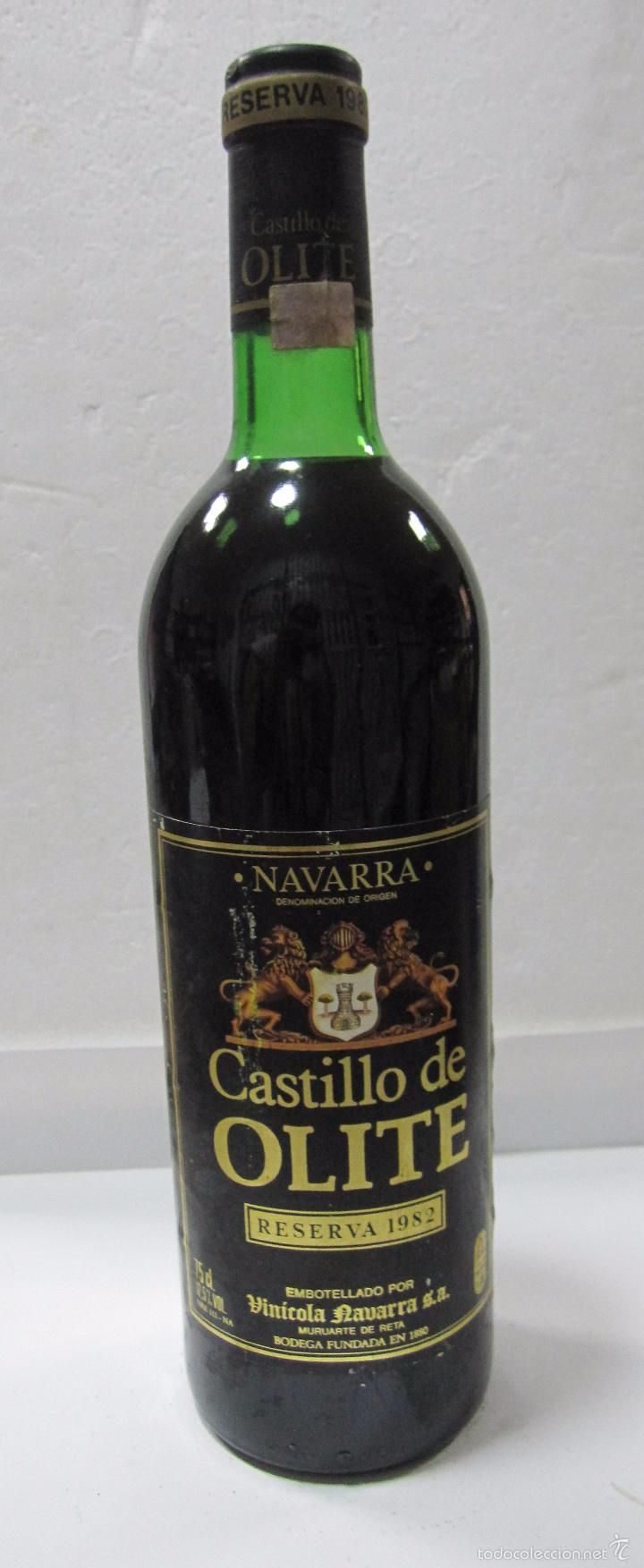 Collectionnisme de vins et liqueurs: BOTELLA DE VINO CASTILLO DE OLITE. RESERVA 1982. VINICOLA NAVARRA.