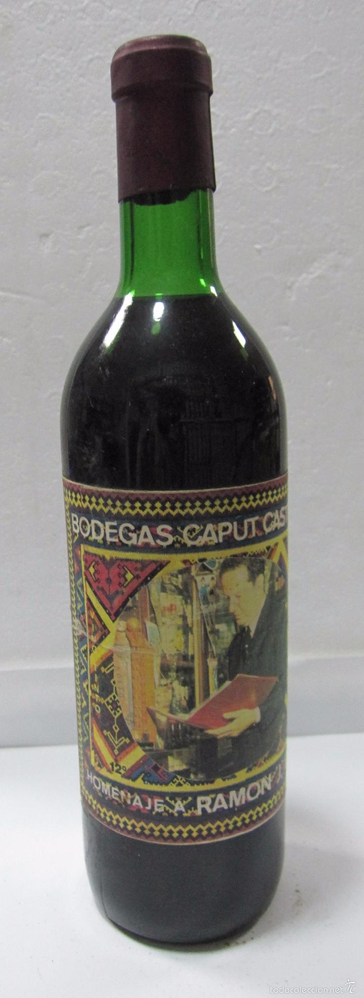 Collectionnisme de vins et liqueurs: BOTELLA DE VINO TINTO. GRAN RESERVA. HOMENAJE A RAMON J. BAYO. BODEGAS CAPUT CASTELLA.