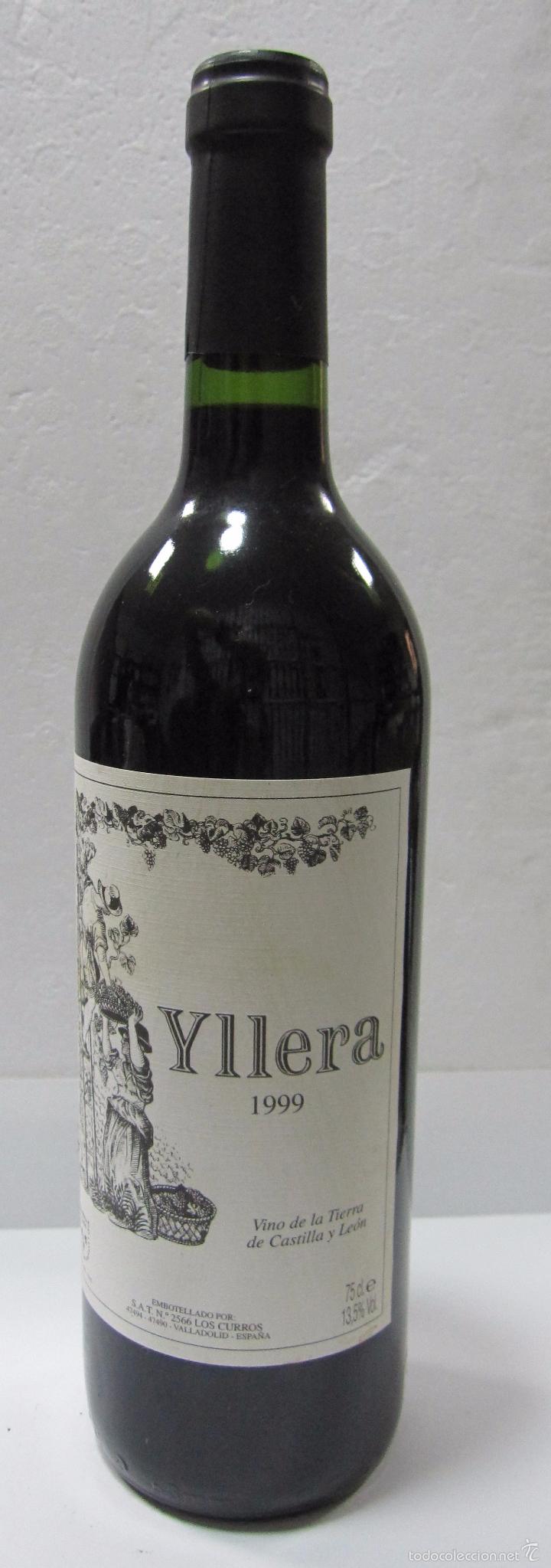 Collection of wines and liquors: BOTELLA DE VINO DE LA TIERRA DE CASTILLA Y LE&Oacute;N. YLLERA. 1999. LOS CURROS. VALLADOLID.