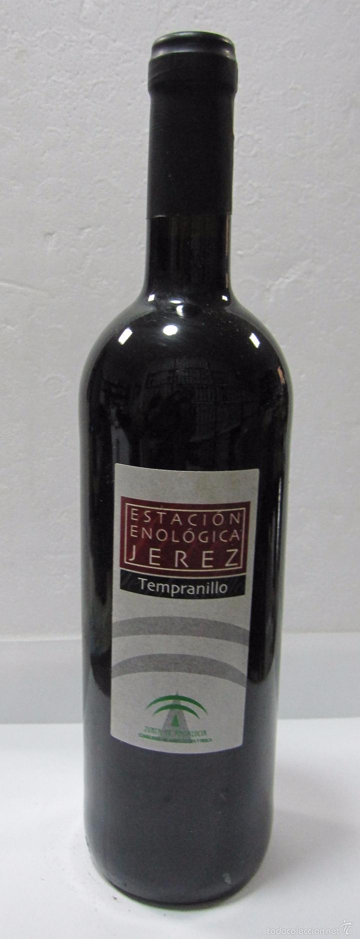 Collection of wines and liquors: BOTELLA DE TEMPRANILLO ESTACI&Oacute;N ENOL&Oacute;GICA JEREZ. JUNTA DE ANDALUCIA. AGRICULTURA Y PESCA.
