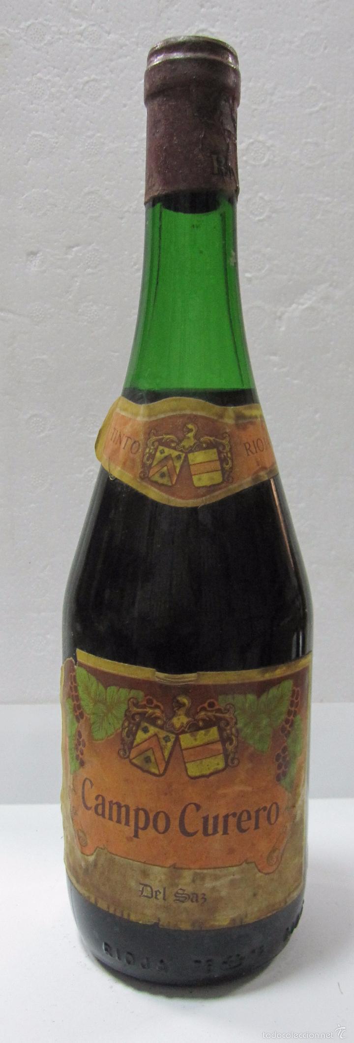 Sammlung von Weinen und Lik&ouml;ren: BOTELLA DE TINTO RIOJA. CAMPO CURERO. RIOJA.