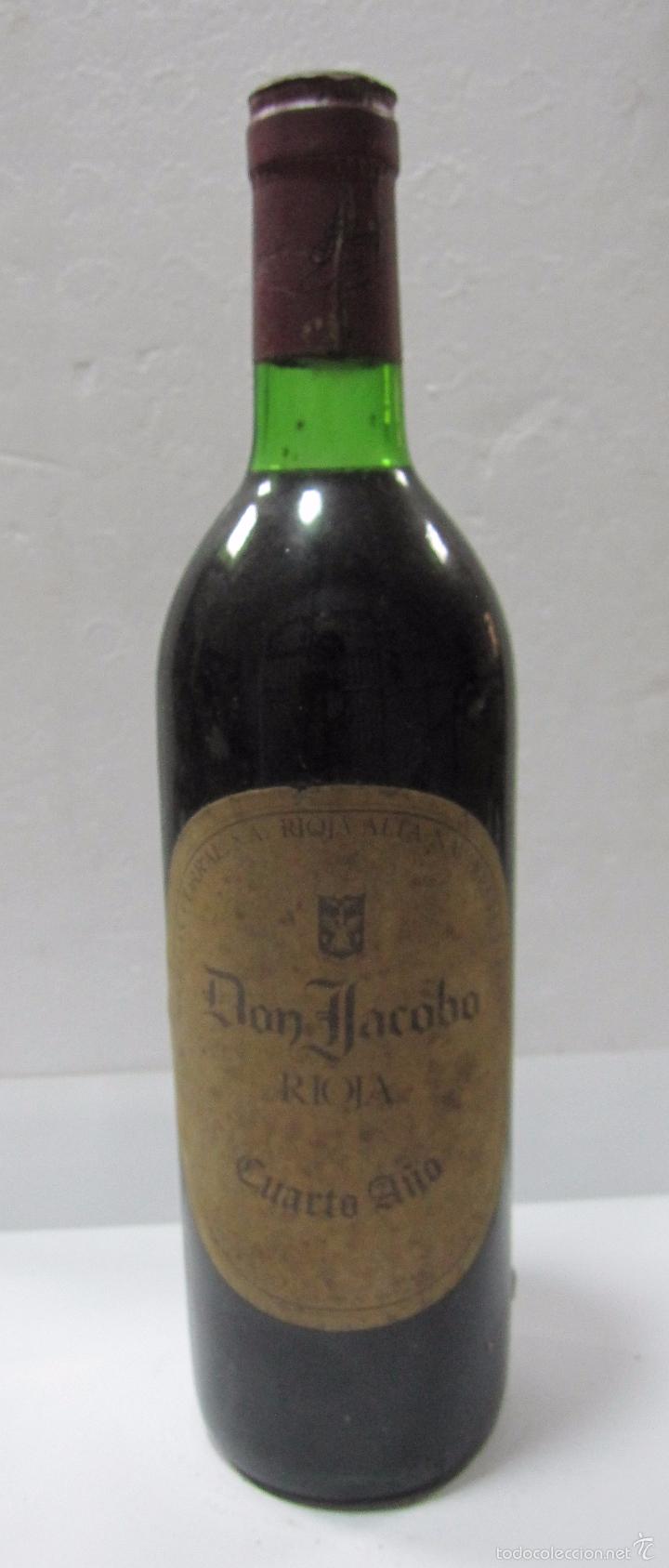 Sammlung von Weinen und Lik&ouml;ren: BOTELLA DE VINO RIOJA DON JACOBO. CUARTO A&Ntilde;O. BODEGAS CORRAL. RIOJA ALTA. NAVARRETE.