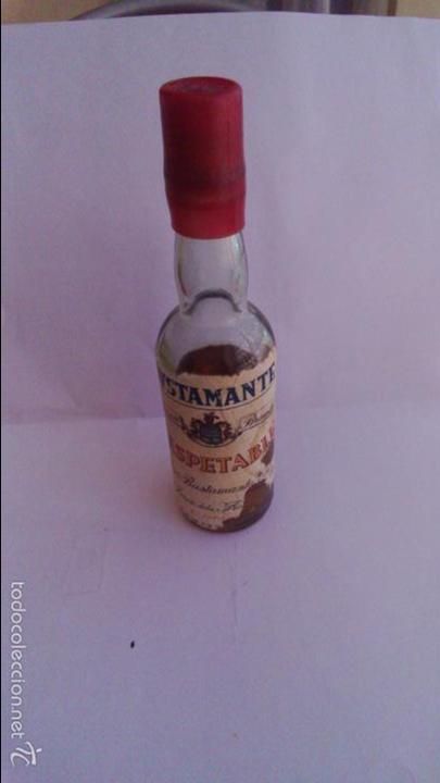 Colecionismo de vinhos e licores: BOTELLIN RESPETABLE. JOSE BUSTAMANTE. S.L. JEREZ.