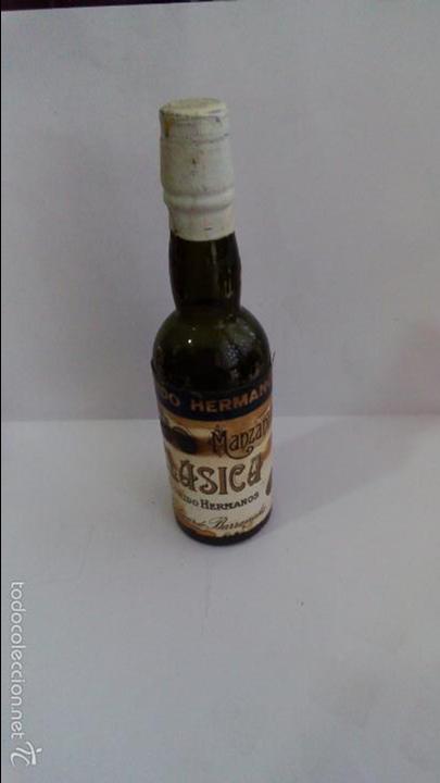Colecionismo de vinhos e licores: BOTELLIN MANZANILLA CLASICA. FLORIDO HERMANOS. SANLUCAR DE BARRAMEDA.