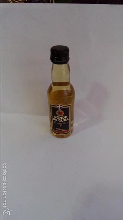 Colecionismo de vinhos e licores: BOTELLIN RON CARIBE&Ntilde;O CONDE DE CUBA.