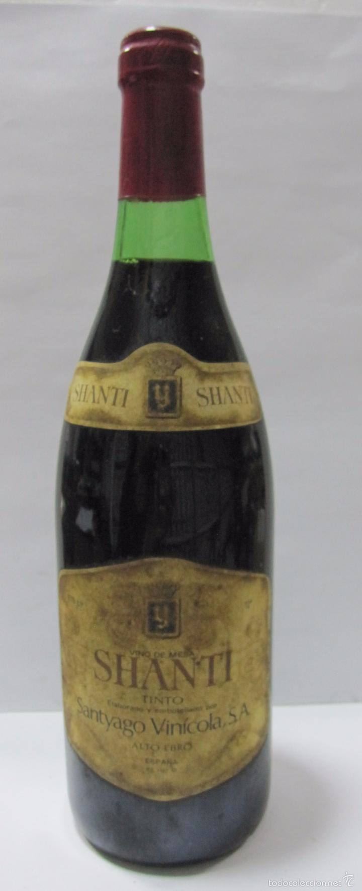 Coleccionismo de vinos y licores: BOTELLA DE VINO TINTO SHANTI. SANTYAGO VIN&Iacute;COLA, S.A. ALTO EBRO.