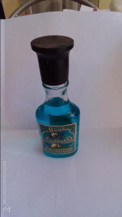 Colecionismo de vinhos e licores: BOTELLIN BLUE CURA&Ccedil;AO. TEICHENNE.