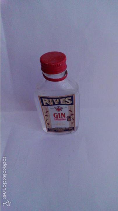 Coleccionismo de vinos y licores: BOTELLIN GINEBRA RIVES . RIVES PITMAN S.A.