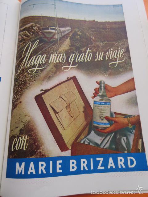 Sammlung von Weinen und Lik&ouml;ren: PUBLICIDAD 1955 - COLECCION BEBIDAS - MARIE BRIZARD COLECCION TRENES