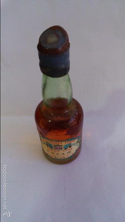 Colecionismo de vinhos e licores: BOTELLIN CREMA CACAO. DESTILERIAS SERPIS. ALCOY.