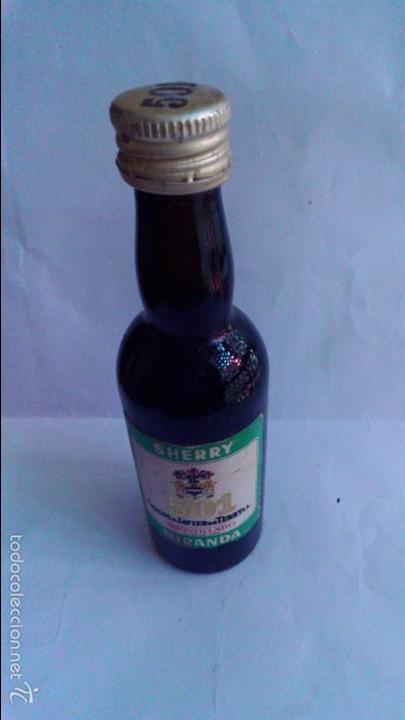 Coleccionismo de vinos y licores: BOTELLIN 501. SHERRY MIRANDA. EL PUERTO DE SANTA MARIA.