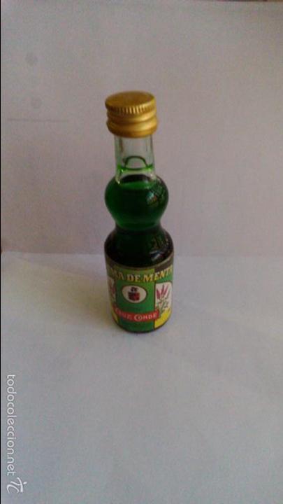 Colecionismo de vinhos e licores: BOTELLIN CREMA DE MENTA. CRUZ CONDE. PROMEKS INDUSTRIAL.S.A.
