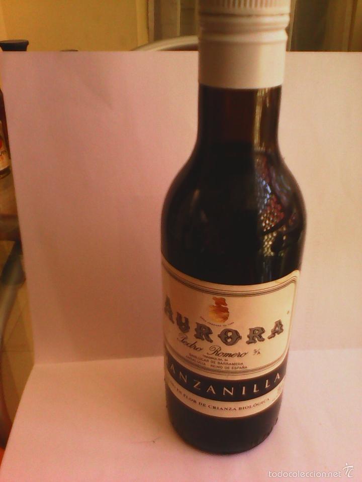 Collection of wines and liquors: BOTELLIN AURORA MANZANILLA. PEDRO ROMERO S.A. SANLUCAR DE BARRAMEDA- CADIZ- ESPA&Ntilde;A.
