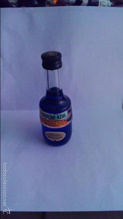 Colecionismo de vinhos e licores: BOTELLIN CRACAO AZUL. MARIE BRIZARD.
