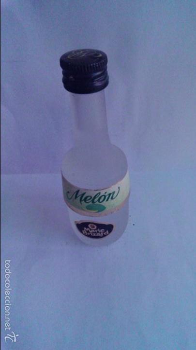Coleccionismo de vinos y licores: BOTELLIN MELON. MARIE BRIZARD.