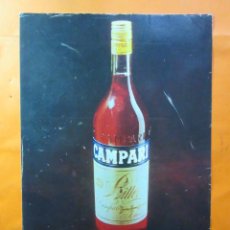 Coleccionismo de vinos y licores: PUBLICIDAD 1970 - COLECCION BEBIDAS - CAMPARI DISTINTOS SLOGANS