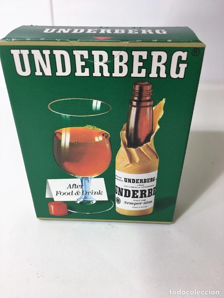 Coleccionismo de vinos y licores: CAJA CON 3 BOTELLINES DE UNDERBERG - Foto 1