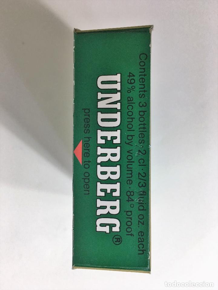 Coleccionismo de vinos y licores: CAJA CON 3 BOTELLINES DE UNDERBERG - Foto 3