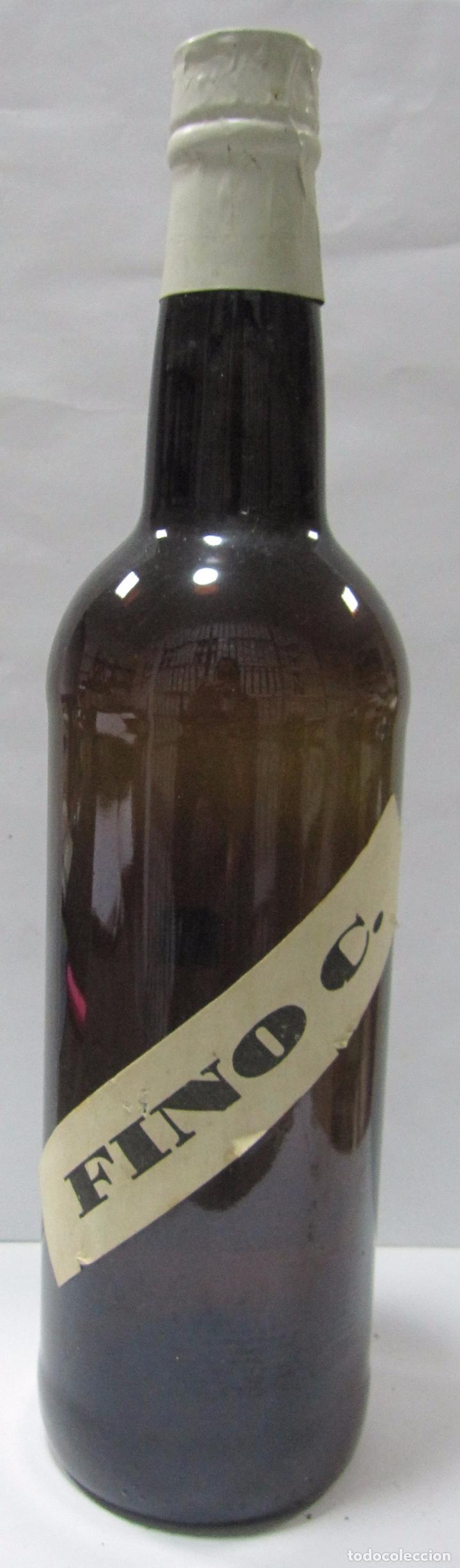 Coleccionismo de vinos y licores: BOTELLA DE MUESTRA DE VINO FINO C.VAC&Iacute;A