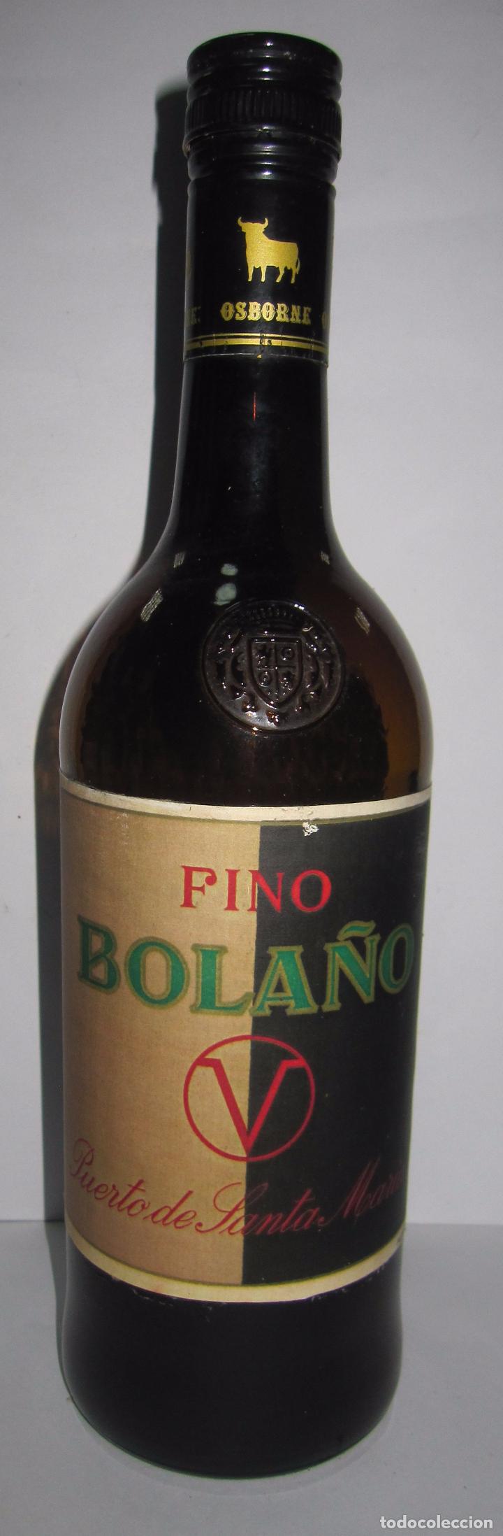 Coleccionismo de vinos y licores: BOTELLA DE MUESTRA DE VINO FINO BOLA&Ntilde;O. PUERTO DE SANTA MARIA.VAC&Iacute;A