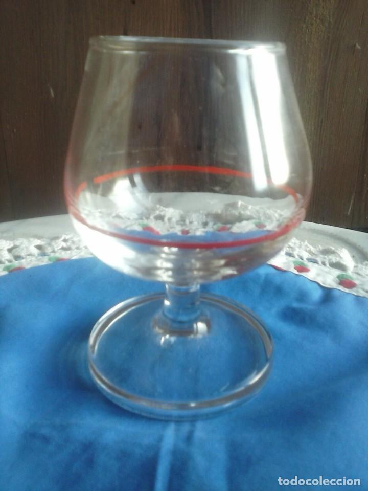 Coleccionismo de vinos y licores: LOTE DE 5 COPAS DE CO&Ntilde;AC . - Foto 3