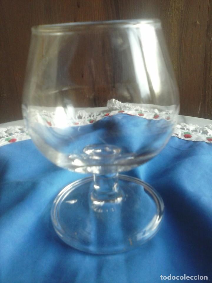Coleccionismo de vinos y licores: LOTE DE 5 COPAS DE CO&Ntilde;AC . - Foto 5