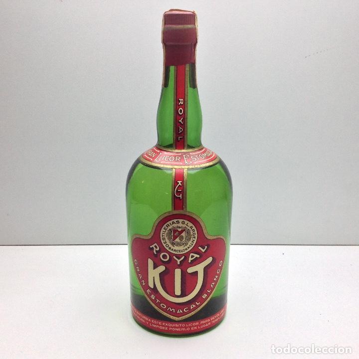 Colecionismo de vinhos e licores: RARA BOTELLA DE ESTOMACAL ROYAL KIT DESTILERIAS G.L.ARGENTI BARCELONA