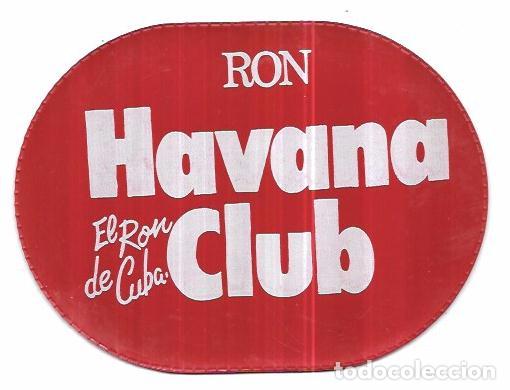 Sammlung von Weinen und Lik&ouml;ren: POSAVASOS DE PLASTICO RON HAVANA CLUB. A&Ntilde;OS 50. 11,9 X 16 CM