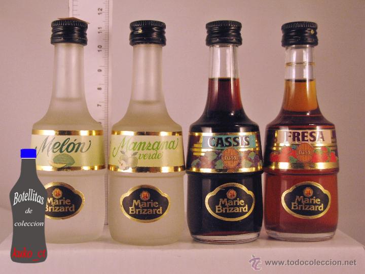 Sammlung von Weinen und Lik&ouml;ren: BOTELLITA BOTELLIN LOTE DE 4  MARIE BRIZARD