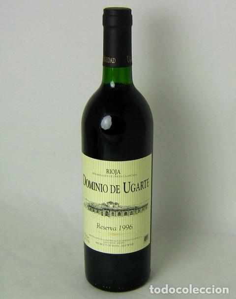 Coleccionismo de vinos y licores: V5 BOTELLA DE VINO TINTO DOMINIO DE UGARTE, RIOJA, RESERVA 1996, ETIQUETA CASER&Iacute;O RODEADO DE VI&Ntilde;AS