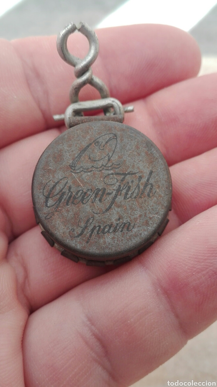 Coleccionismo de vinos y licores: Chapa Tap&oacute;n de Ginebra Green Fish Spain