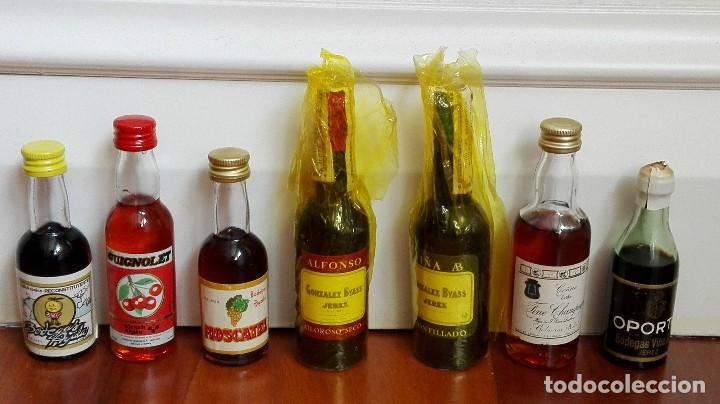 Coleccionismo de vinos y licores: 7 BOTELLINES DE LICOR - Foto 1