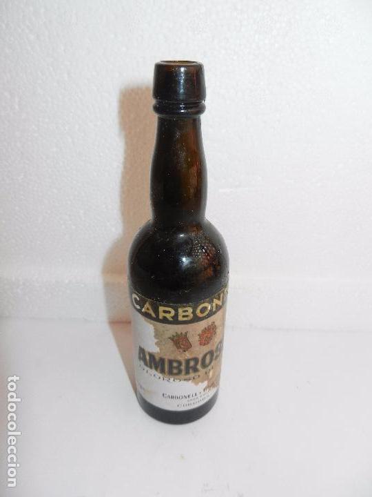 Colecionismo de vinhos e licores: BOTELLIN OLOROSO DULCE AMBROSIA CARBONELL. BODEGAS CARBONELL Y CIA. DE CORDOBA S.A. CORDOBA ESPA&Ntilde;A.