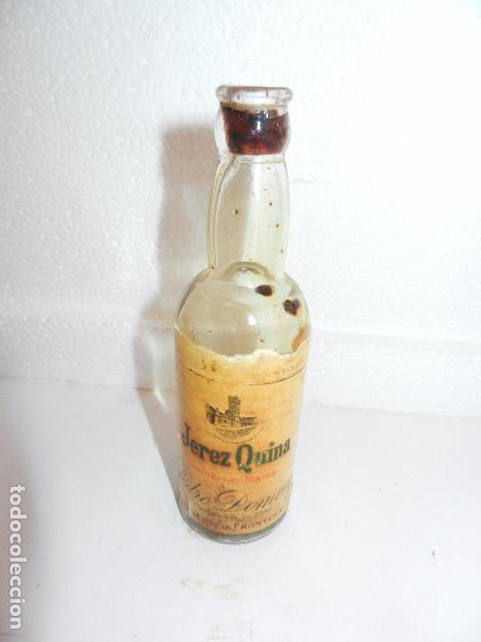 Coleccionismo de vinos y licores: BOTELLIN JEREZ QUINA. T&Oacute;NICO RECONTITUYENTE. BODEGAS PEDRO DOMECQ. JEREZ DE LA FRONTERA ESPA&Ntilde;A.