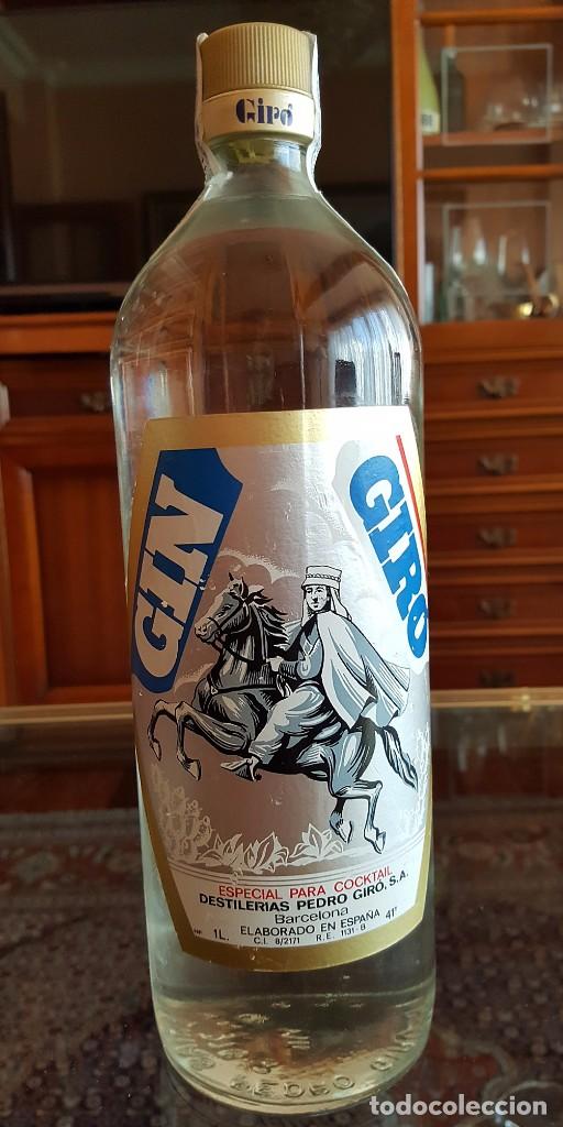 Coleccionismo de vinos y licores: BOTELLA GIN GIRO - Foto 2