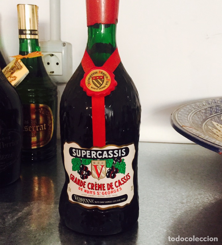 Coleccionismo de vinos y licores: Antigua botella supercassis - Foto 1