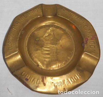 Coleccionismo de vinos y licores: CENICERO DE BODEGAS MARQU&Eacute;S DEL M&Eacute;RITO, CO&Ntilde;AC CREADOR, AMONTILLADO C&Aacute;NDIDO Y OLOROSO SAN HILARIO