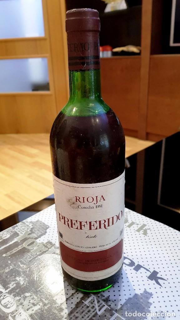 Coleccionismo de vinos y licores: VINO RIOJA PREFERIDO 1981