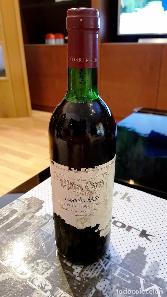 Coleccionismo de vinos y licores: VINO RIOJA VI&Ntilde;A ORO 1981