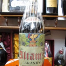 Coleccionismo de vinos y licores: ANTIGUA BOTELLA DE BRANDY COÑAC, ALTMAN`S ETIQUETA BLANCA IMPUESTO DE 80 CTS, DECADA 50-60