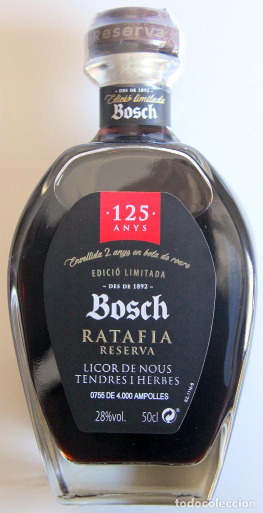 Coleccionismo de vinos y licores: LICOR RATAFIA BOSCH RESERVA 125 ANIVERSARIO EDICION LIMITADA y NUMERADA 4.000 BOTELLAS