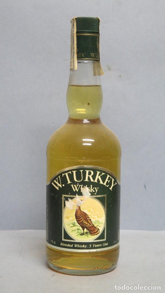 Collectionnisme de vins et liqueurs: BOTELLA W. TURKEY. WHISKY. VILANOVA Y LA GELTRU. SIN ABRIR