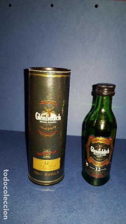 Coleccionismo de vinos y licores: BOTELLIN WHISKY GLENFIDDICH (CRISTAL-SIN ABRIR)
