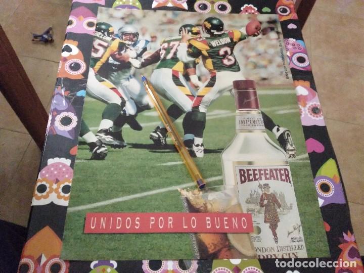 Coleccionismo de vinos y licores: ANTIGUO ANUNCIO PUBLICIDAD PARA ENMARCAR GINEBRA DRY GIN BEEFEATER LONDON DESTILLED