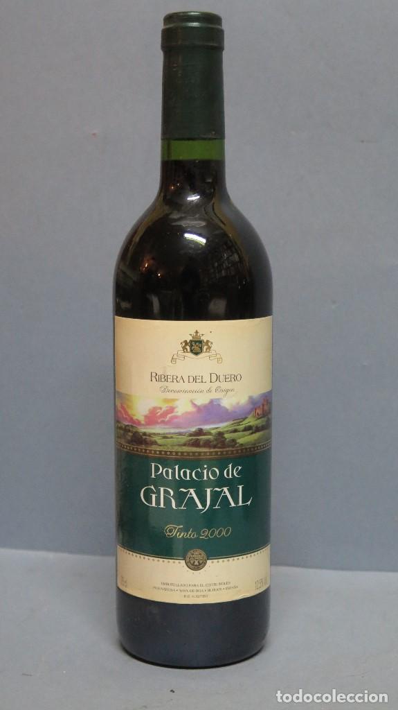 Collectionnisme de vins et liqueurs: BOTELLA VINO. PALACION DE GRAJAL. RIBERA DE DUERO. TINTO 2000. SIN ABRIR