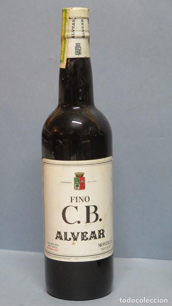 Collectionnisme de vins et liqueurs: BOTELLA FINO. C. B. ALVEAR. MONTILLA. SIN ABRIR