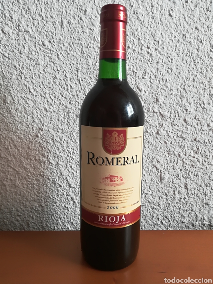 Coleccionismo de vinos y licores: Botella vino Rioja Romeral Bodegas Age Fuenmayor a&ntilde;o 2000